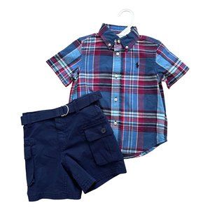Ralph Lauren 2pc Shorts and Shirt Set